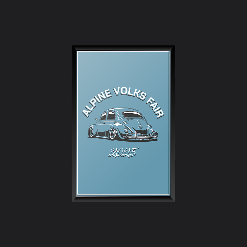 Alpine Volks Fair 2025 Beetle Print (Blue)