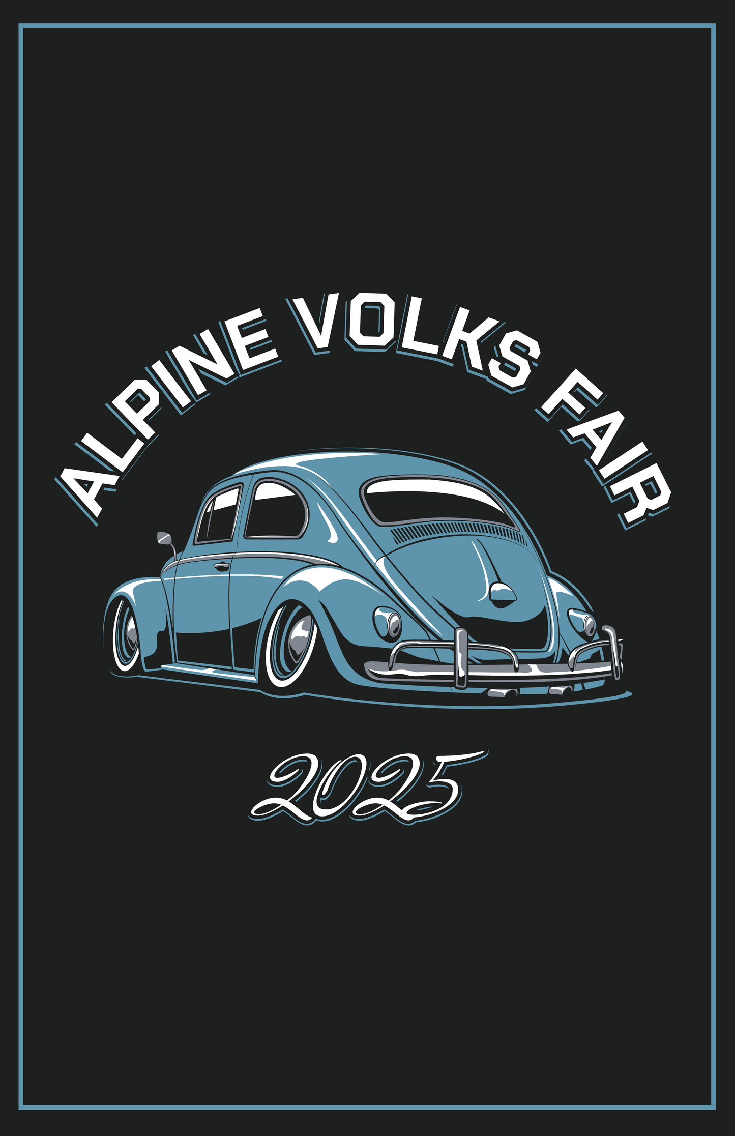Alpine Volks Fair 2025 Beetle Print (Black)