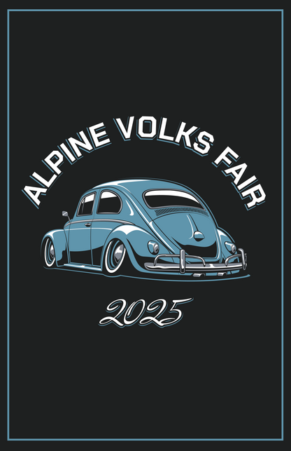 Alpine Volks Fair 2025 Beetle Print (Black)
