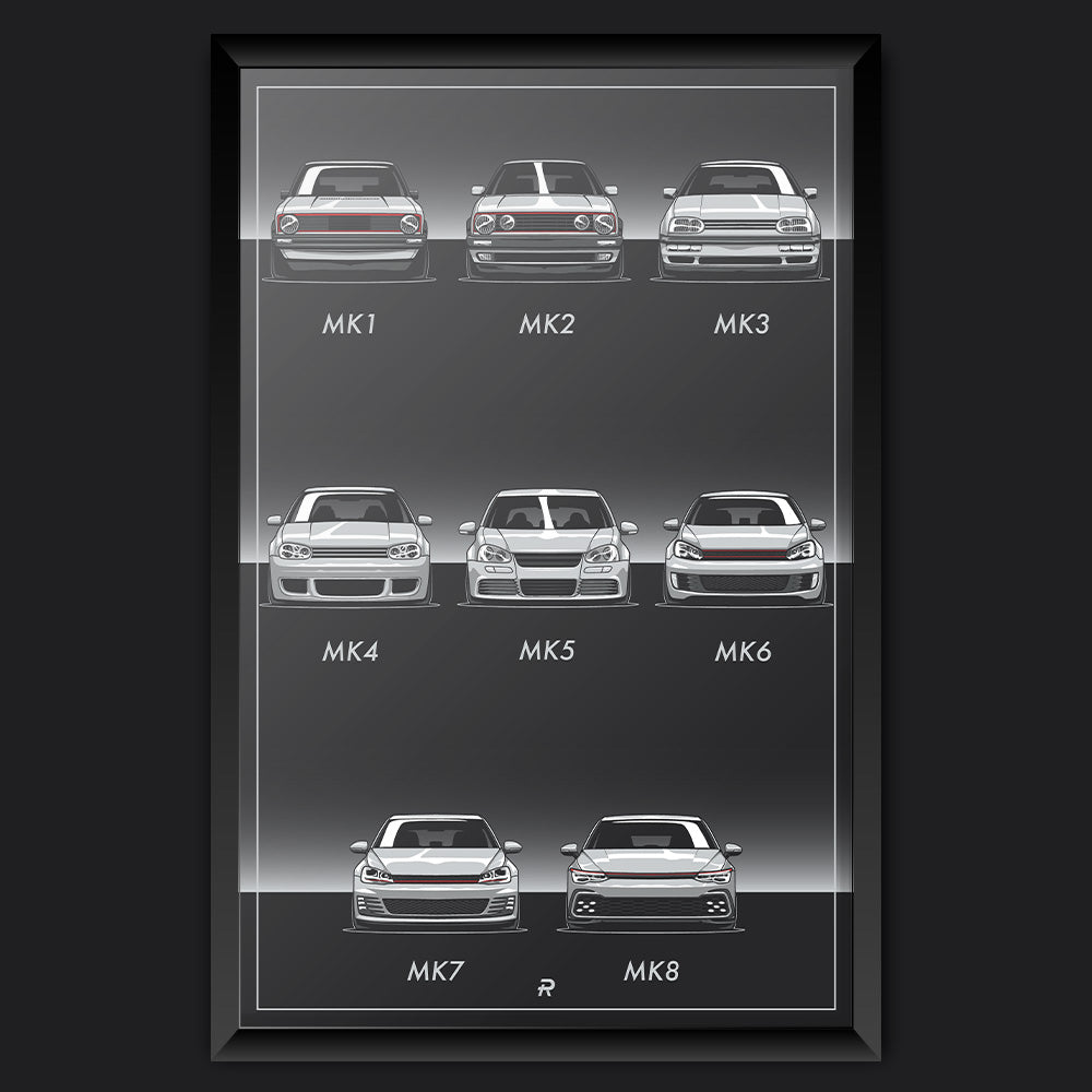 Volkswagen GTI Generation Print