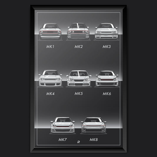 Volkswagen GTI Generation Print