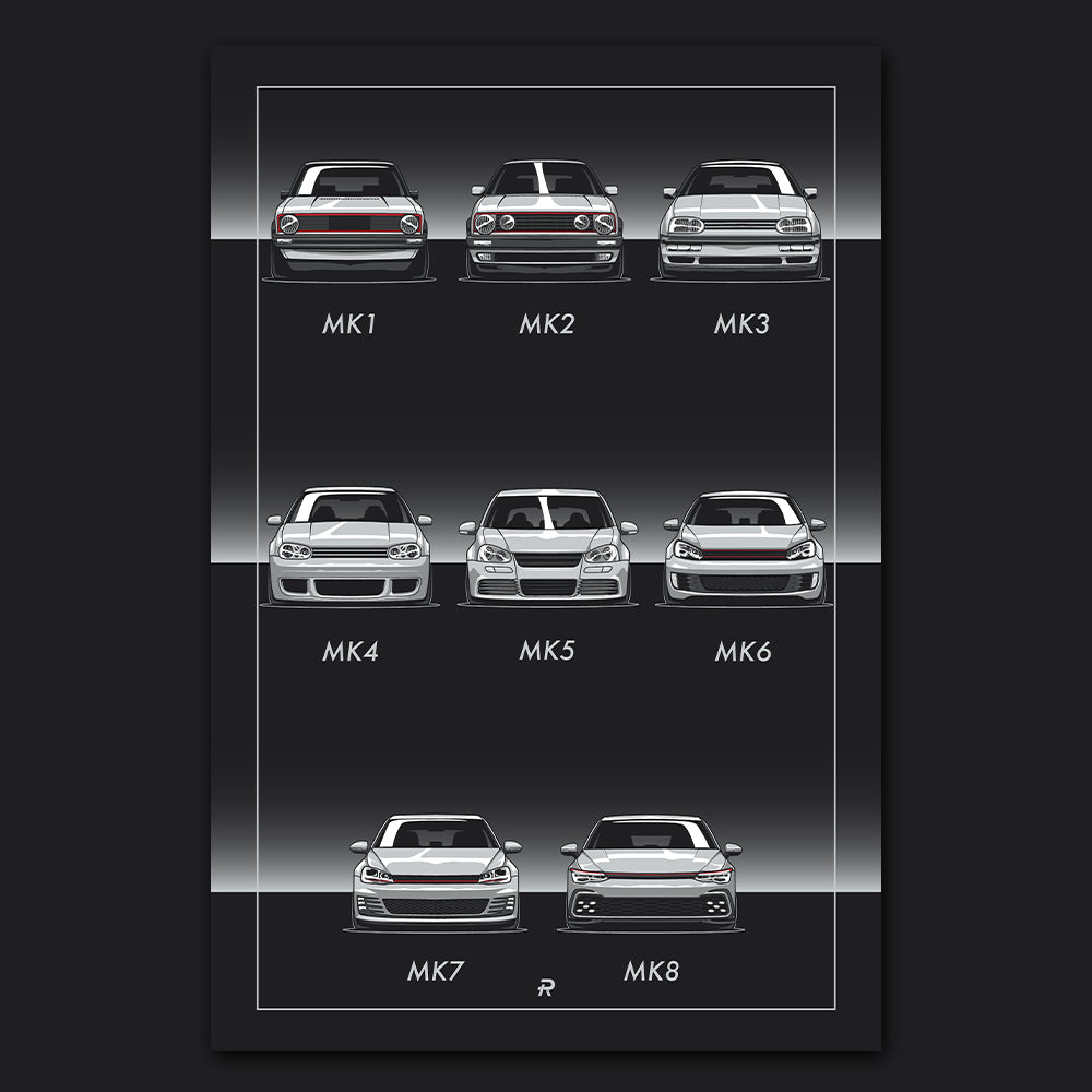 Volkswagen GTI Generation Print